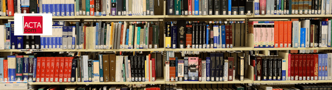 bibliotheek met boeken